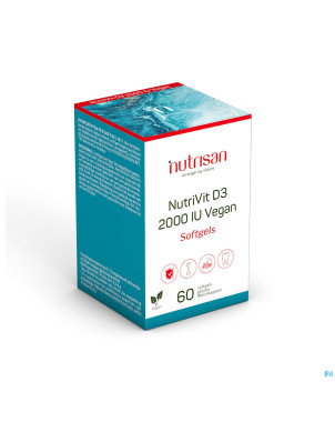 Nutrivit d3 2000 iu vegan softgels 60