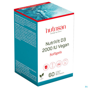 Nutrivit d3 2000 iu vegan softgels 60