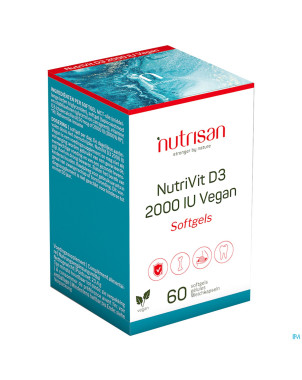 Nutrivit d3 2000 iu vegan softgels 60