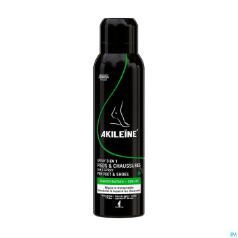 Akileine spray 3en1 pieds & chaussures 150ml