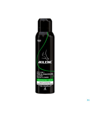 Akileine spray 3en1 pieds & chaussures 150ml