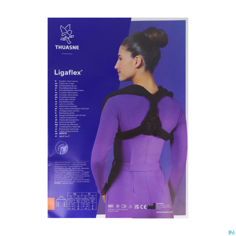 Thuasne ligaflex clavicula noir t0