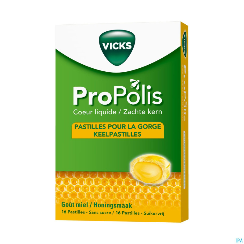 Vicks propolis coeur liquide comp a sucer 16
