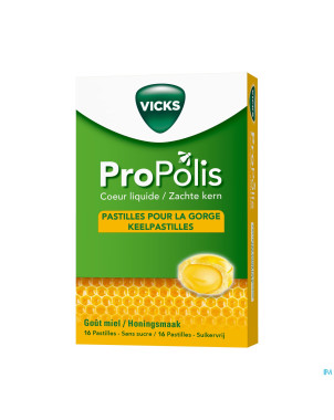 Vicks propolis coeur liquide comp a sucer 16