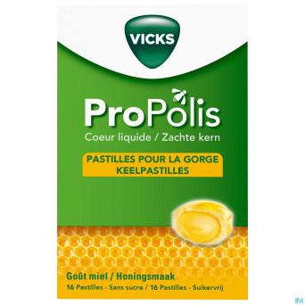Vicks propolis coeur liquide comp a sucer 16