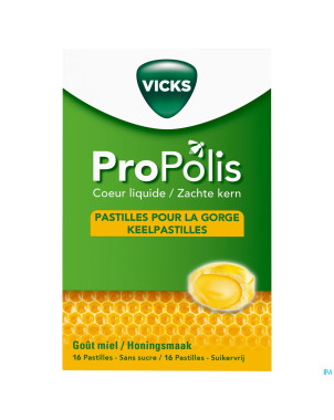 Vicks propolis coeur liquide comp a sucer 16
