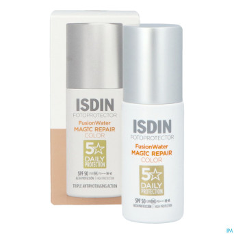 Isdin fotoprotector fus.water magic rep.color 50ml