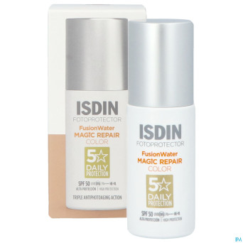 Isdin fotoprotector fus.water magic rep.color 50ml