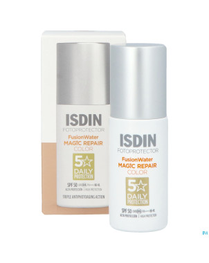 Isdin fotoprotector fus.water magic rep.color 50ml