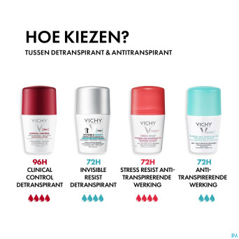 Vichy 72h invisible resist deo roll 50ml