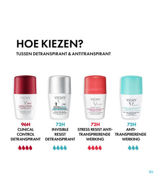 Vichy 72h invisible resist deo roll 50ml