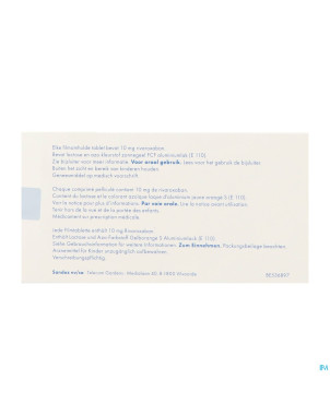 Rivaroxaban sandoz 10mg comp pell 30