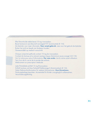 Rivaroxaban sandoz 10mg comp pell 98