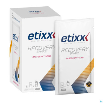 Etixx recovery shake raspberry-kiwi pdr 8x50g
