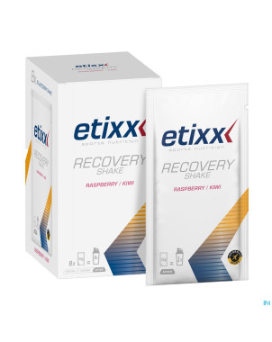 Etixx recovery shake raspberry-kiwi pdr 8x50g