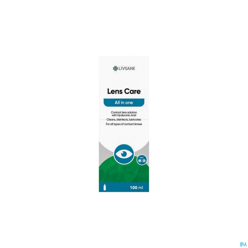 Livsane eyes lens care all in one 100ml + etui