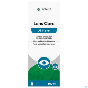 Livsane eyes lens care all in one 100ml + etui