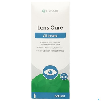 Livsane eyes lens care all in one 360ml + etui