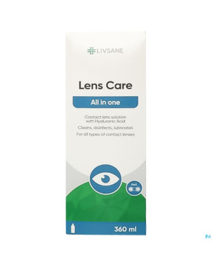 Livsane eyes lens care all in one 360ml + etui
