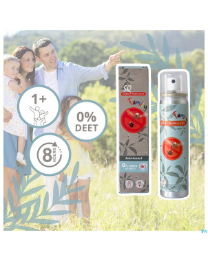 Sq spray a/insectes 0% deet 75ml