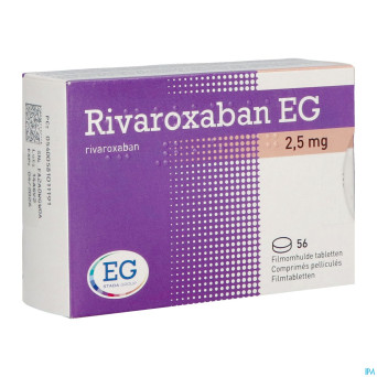 Rivaroxaban eg 2,5mg comp pell 56