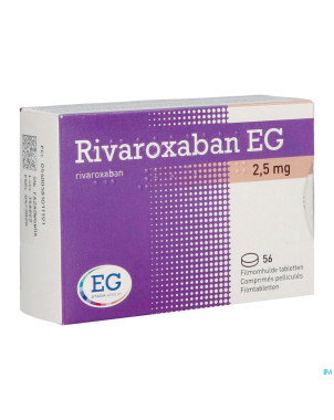 Rivaroxaban eg 2,5mg comp pell 56