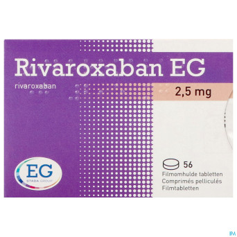 Rivaroxaban eg 2,5mg comp pell 56
