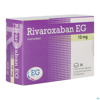 Rivaroxaban eg 10mg comp pell 30
