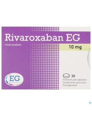 Rivaroxaban eg 10mg comp pell 30