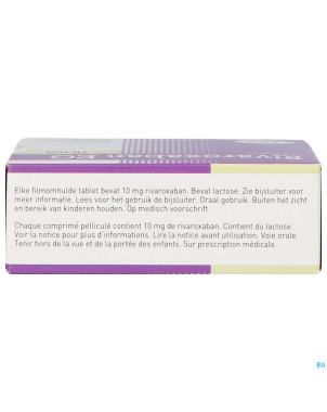 Rivaroxaban eg 10mg comp pell 30