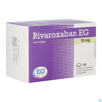 Rivaroxaban eg 10mg comp pell 100