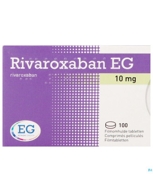 Rivaroxaban eg 10mg comp pell 100