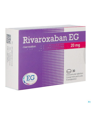 Rivaroxaban eg 20mg comp pell 30