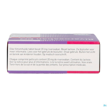 Rivaroxaban eg 20mg comp pell 30