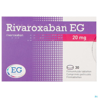 Rivaroxaban eg 20mg comp pell 30