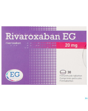 Rivaroxaban eg 20mg comp pell 30