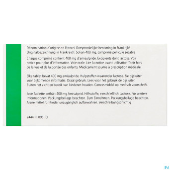 Solian 400mg orifarm comp 60 pip