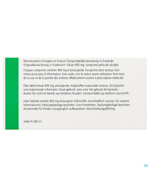 Solian 400mg orifarm comp 60 pip