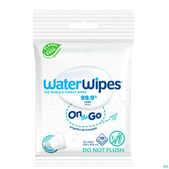Waterwipes on the go lingettes 10
