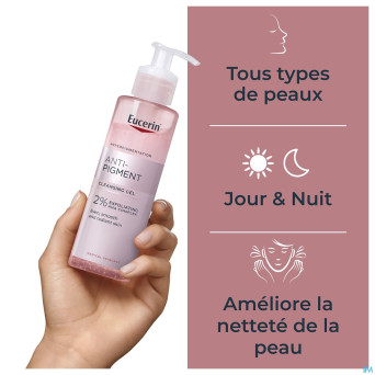 Eucerin gel nettoyant a/pigment 400ml