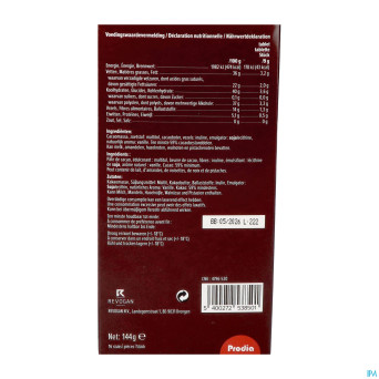 Prodia tablettes petit dej. choco noir144g revogan