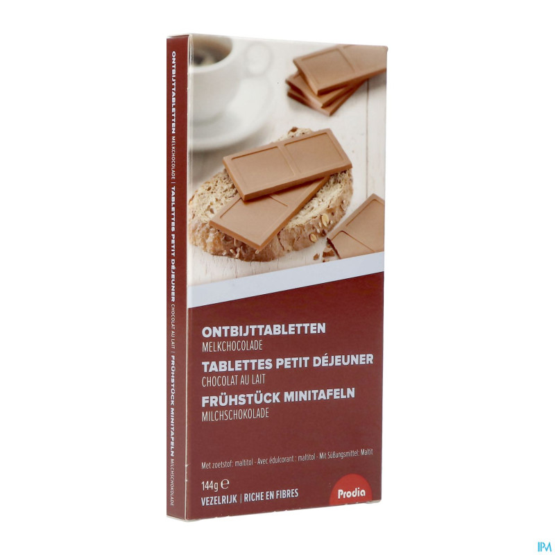 Prodia tablettes petit dej. choco lait144g revogan