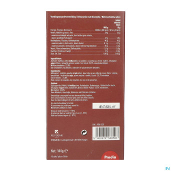 Prodia tablettes petit dej. choco lait144g revogan