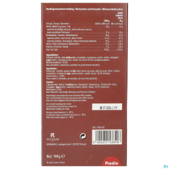 Prodia tablettes petit dej. choco lait144g revogan