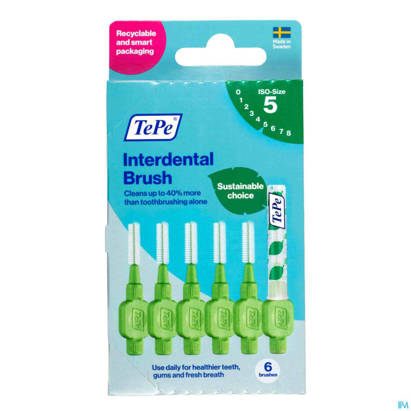 Tepe brossettes interdentaires orig. vert 0,8mm 20