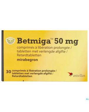 Betmiga pi pharma 50mg liberat. prol.  comp 30 pip