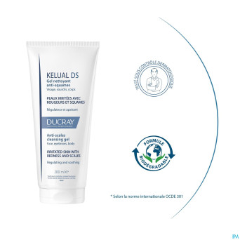 Ducray kelual ds gel nettoyant a/squam 200ml nf