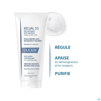Ducray kelual ds gel nettoyant a/squam 200ml nf