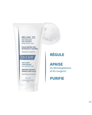 Ducray kelual ds gel nettoyant a/squam 200ml nf