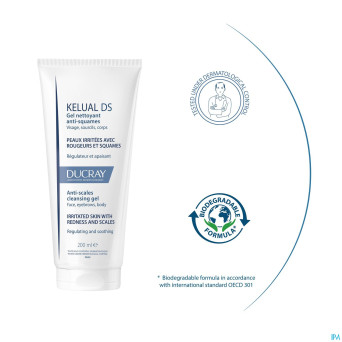 Ducray kelual ds gel nettoyant a/squam 200ml nf